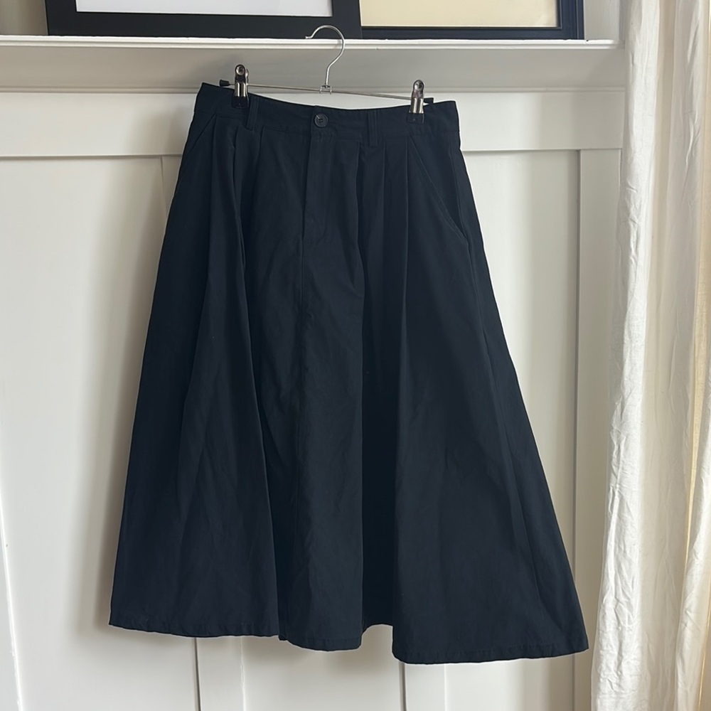 Cider Black Midi Skirt